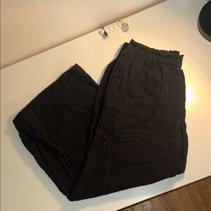 M Old Navy Black Linen Pants